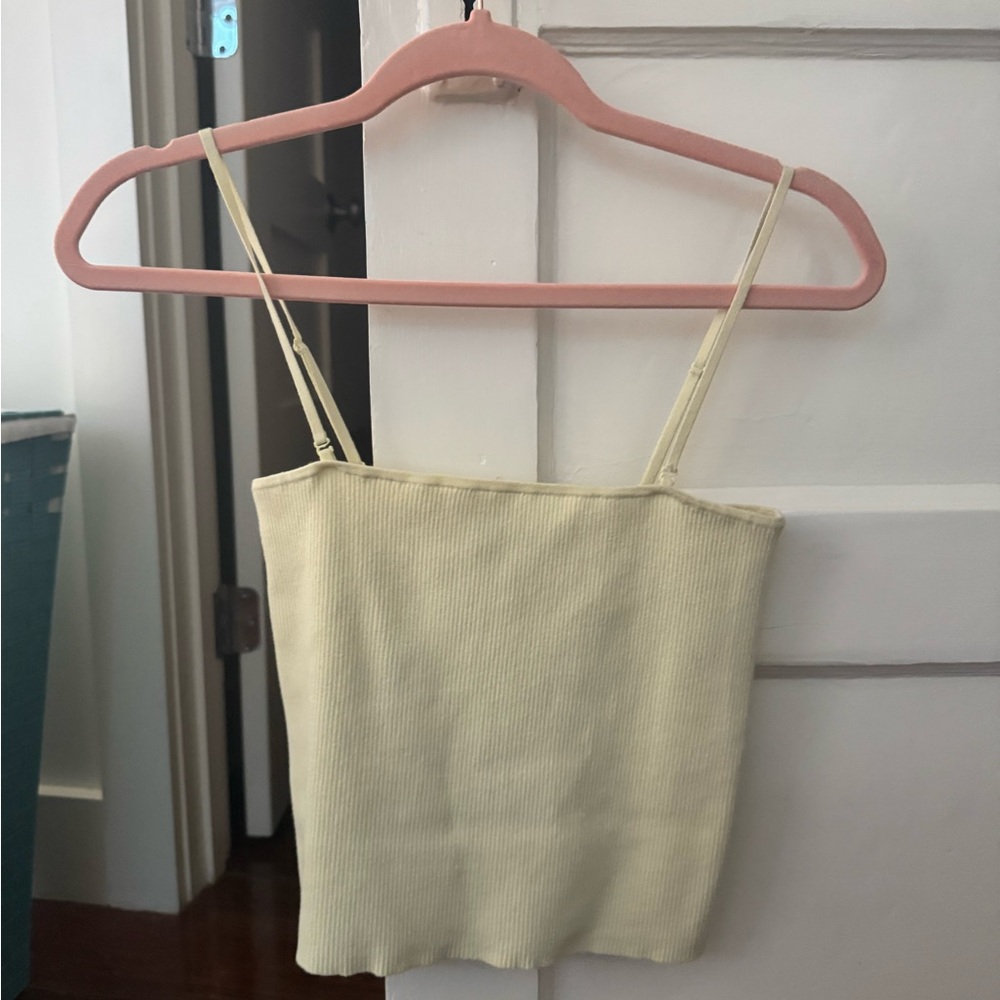 INTERMIX Cream Ribbed Camisole